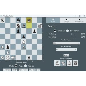 CHESS APPS PORTABLE OFFLINE CHESS PUZZLE 3.700.000 LICHESS DATABASE PUZZLE INCLUDE - CHESS PREMIUM